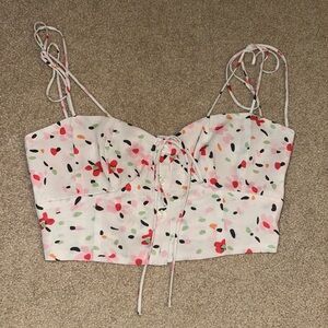 Floral Print Women's Crop Top